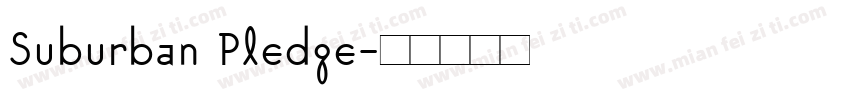 Suburban Pledge字体转换